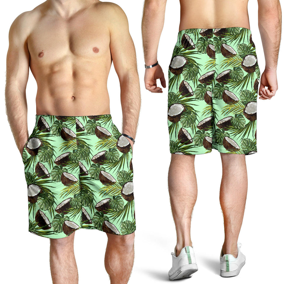 Coconut Pattern Print Design 02 Men Shorts