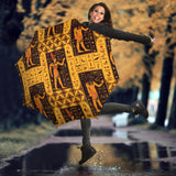 Egypt Hieroglyphics Pattern Print Design 05 Umbrella
