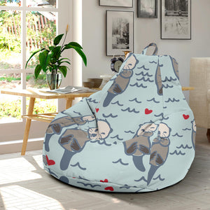 Lovely Sea Otter Pattern Bean Bag Cover