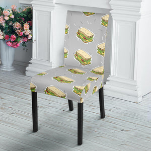 Sandwich Pattern Print Design 05 Dining Chair Slipcover