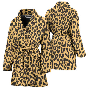 Leopard Skin Print Women'S Bathrobe