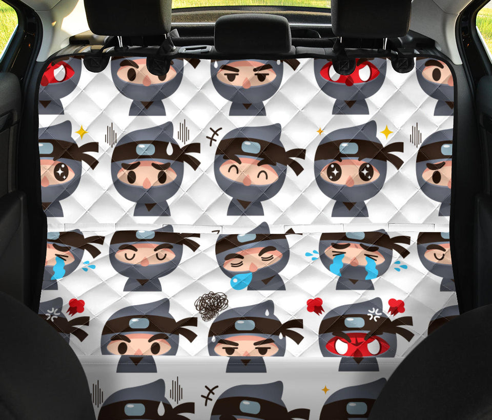 Cute Ninja Design Pattern Dog Car Seat Covers