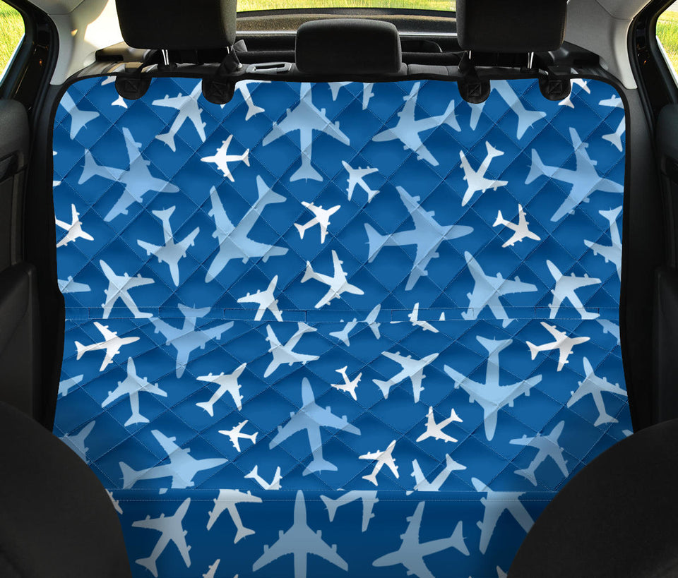 Airplane Pattern In The Sky Dog Car Seat Covers