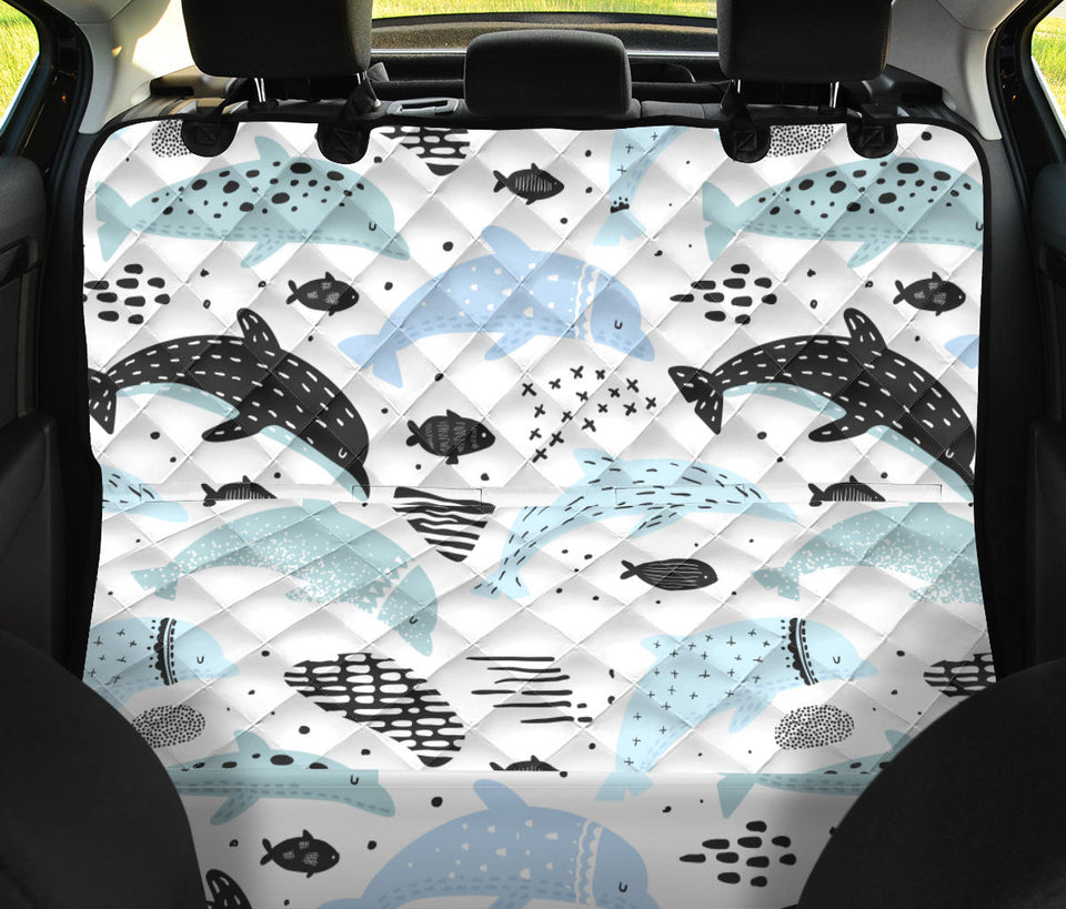 Cute Dolphins Childish Style Pattern Dog Car Seat Covers