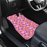 Hibiscus Pattern Print Design 01 Front Car Mats