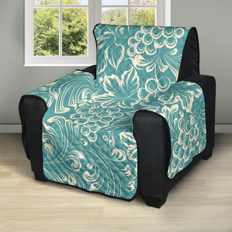 Classic Hand drawn Grape pattern Recliner Cover Protector