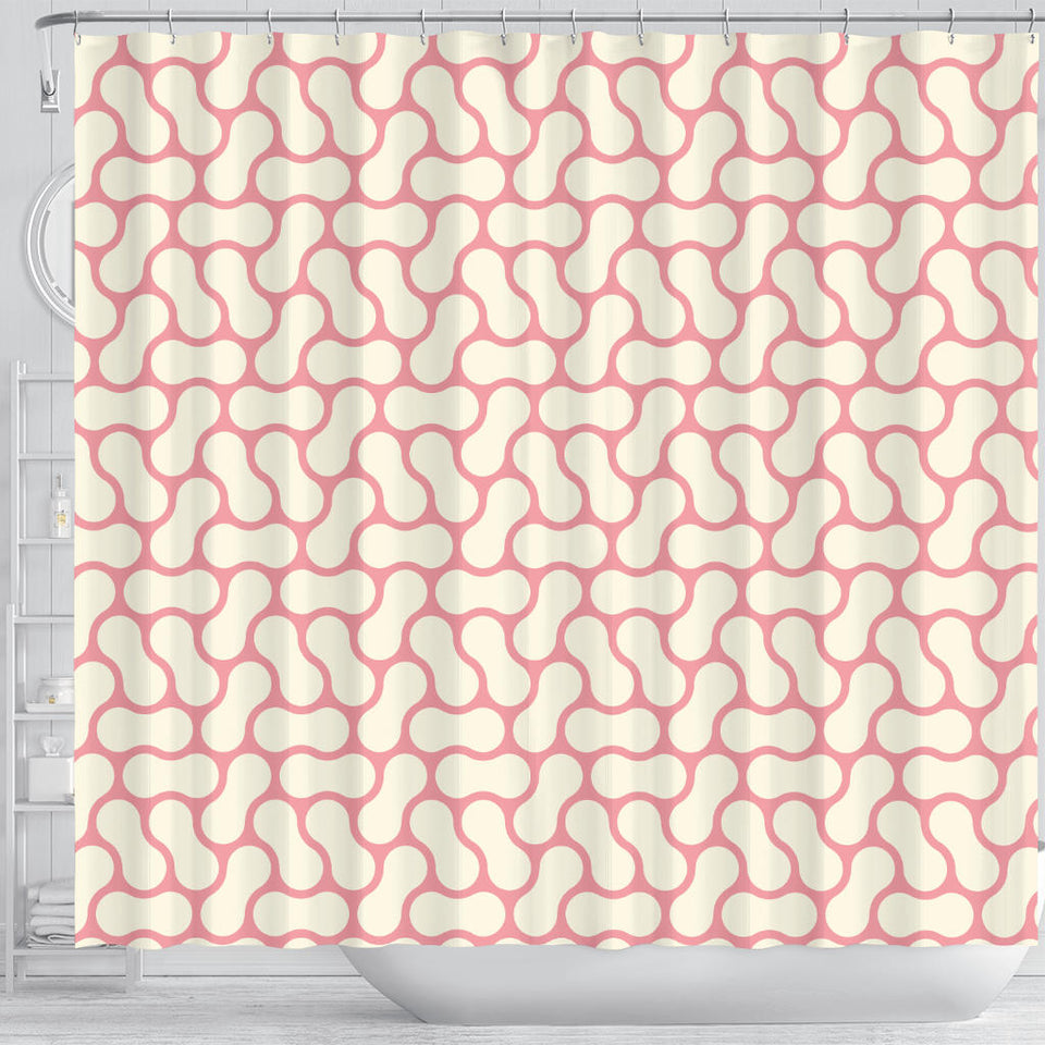 Peanuts Texture Pattern Shower Curtain Fulfilled In US