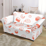 Sushi Pattern Loveseat Couch Slipcover