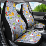 Math Pattern Print Design 04 Universal Fit Car Seat Covers