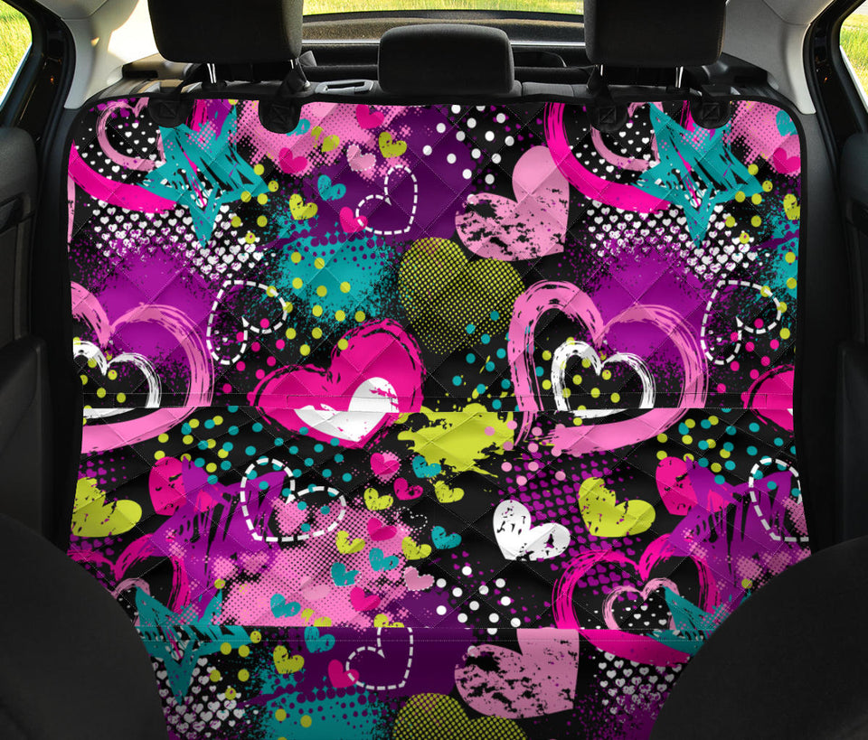 Heart Dot Wave Star Creative Design Pattern Dog Car Seat Covers
