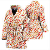 Fire Flame Watercolor Pattern Women'S Bathrobe
