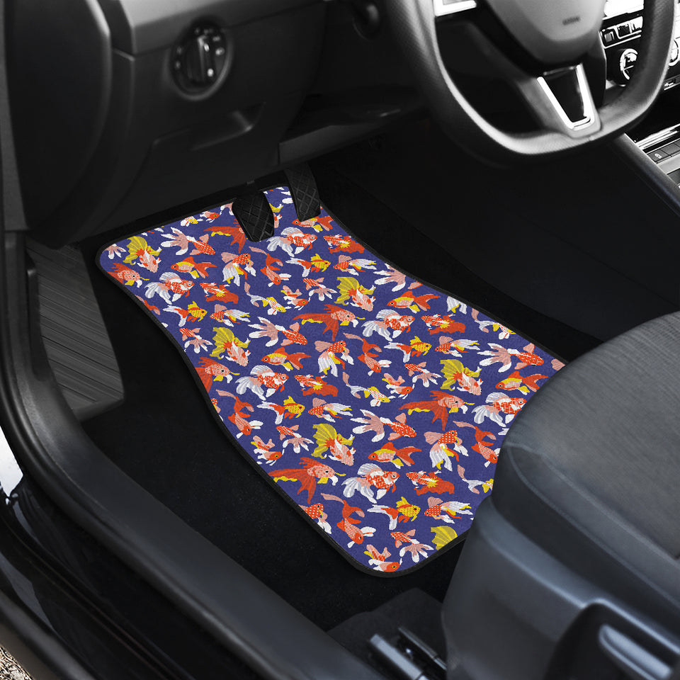 Goldfish Pattern Print Design 04 Front Car Mats