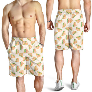 Sandwich Pattern Print Design 01 Men Shorts