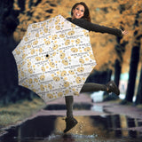 Golden Retriever Pattern Print Design 04 Umbrella