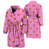 Pancake Pattern Print Design 04 Men's Bathrobe
