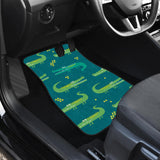 Crocodile Pattern Front And Back Car Mats