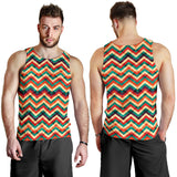 zigzag  chevron colorful pattern Men Tank Top