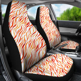 Fire Flame Watercolor Pattern Universal Fit Car Seat Covers