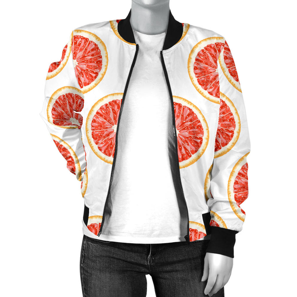 Grapefruit Pattern Women'S Bomber Jacket
