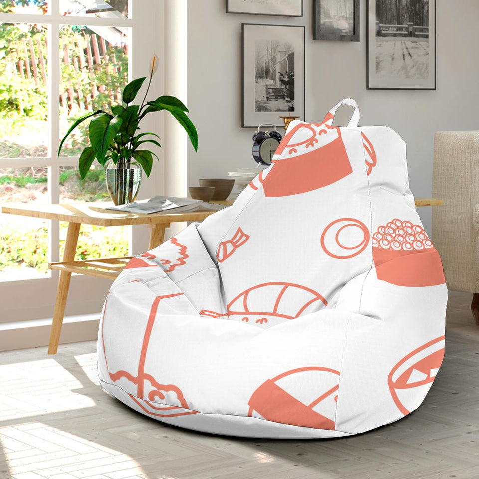 Sushi Pattern Bean Bag Cover