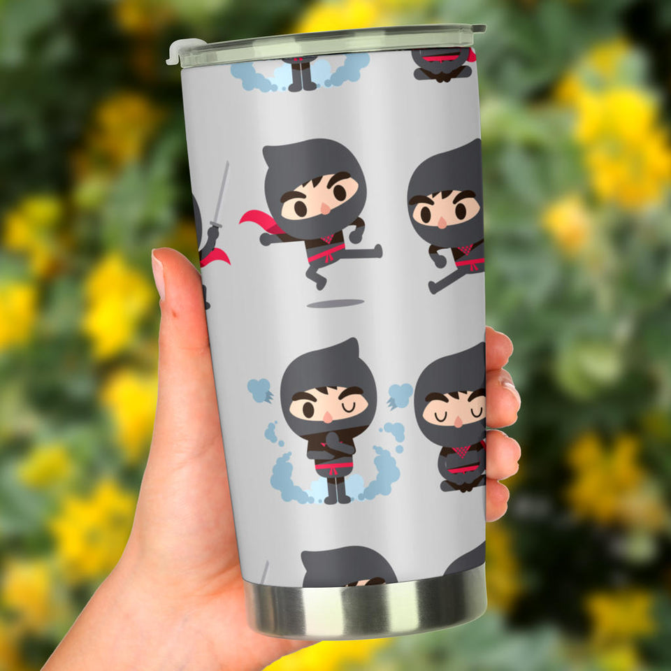 Cute Ninja Pattern Tumbler