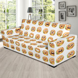 Hamburger Pattern Print Design 04 Sofa Slipcover