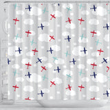 Airplane Cloud Grey Background  Shower