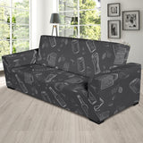 Beer Hand Drawn Pattern Sofa Slipcover