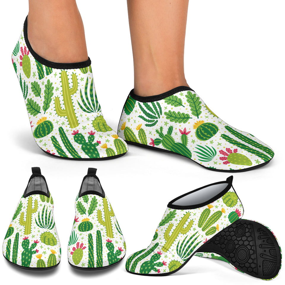 Cactus Pattern Aqua Shoes