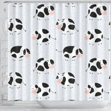 Cute Cows Pattern Shower Curtain Fulfilled In US