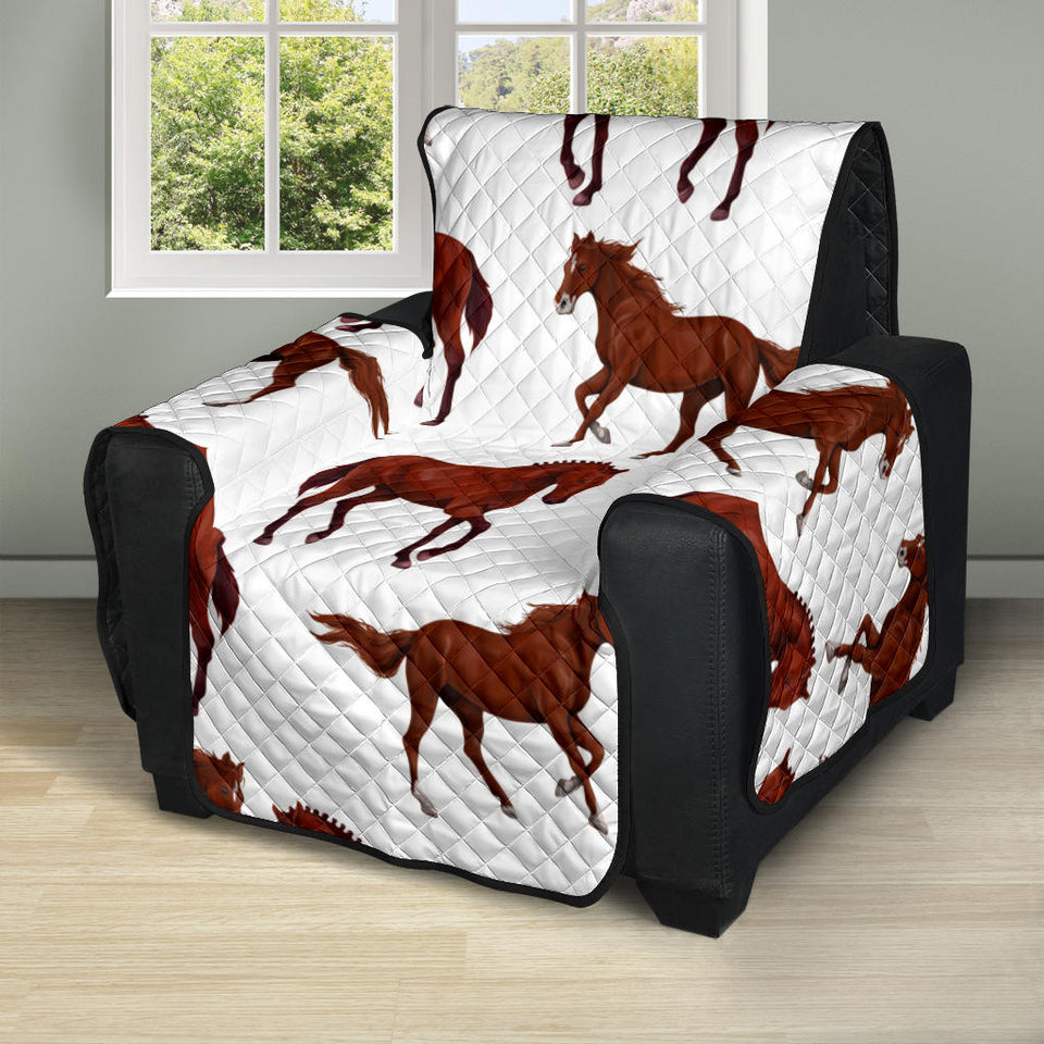 Horses running pattern background Recliner Cover Protector
