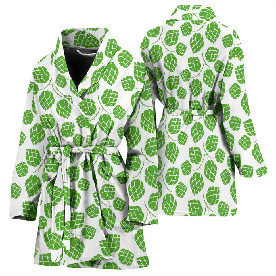 Hop Pattern Background Women'S Bathrobe