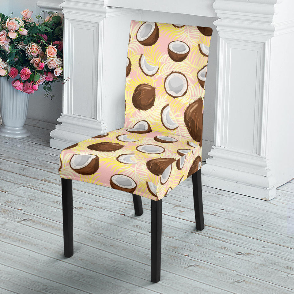 Coconut Pattern Print Design 05 Dining Chair Slipcover