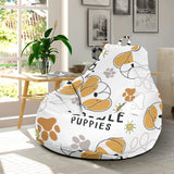 Cute Beagle Dog Pattern Background Bean Bag Cover