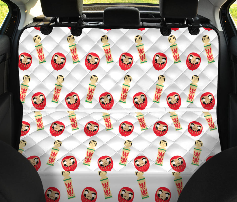 Daruma Japanese Wooden Doll Dog Car Seat Covers