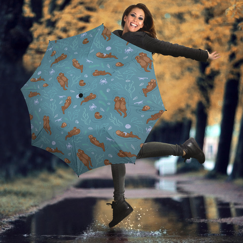 Sea Otters Pattern Umbrella