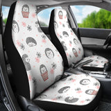 Hedgehog Pattern Print Design 02 Universal Fit Car Seat Covers