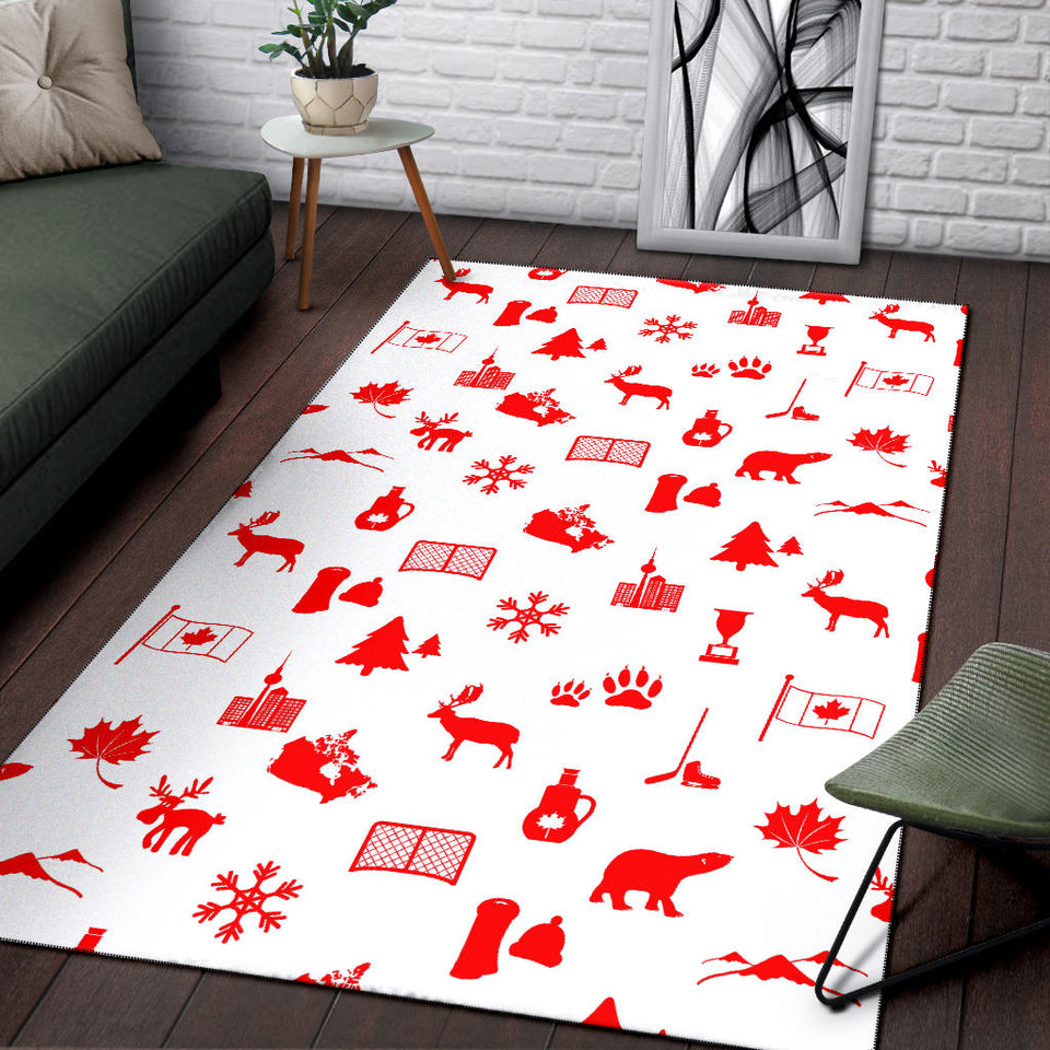 Canada Pattern Print Design 04 Area Rug