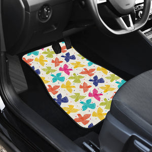 Pigeon Pattern Print Design 01 Front and Back Car Mats