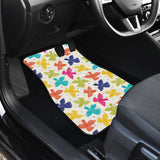 Pigeon Pattern Print Design 01 Front and Back Car Mats