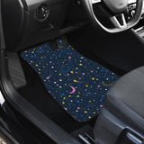Space Pattern With Planets, Comets, Constellations And Stars Front Car Mats