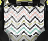 Zigzag  Chevron Paint Pattern Dog Car Seat Covers