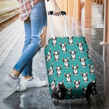 Hand Drawn Boston Terrier Dog Pattern Luggage Covers