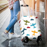 Airplane Star Cloud Colorful Luggage Covers