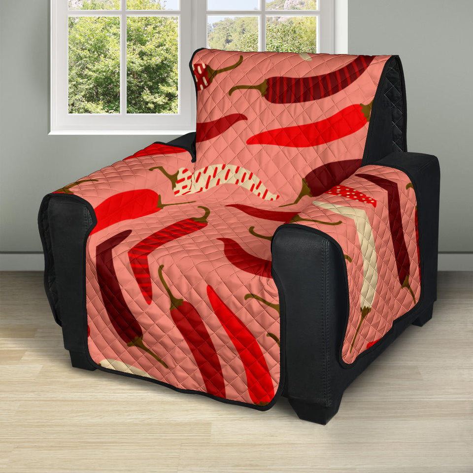 Beautiful Chili peppers pattern Recliner Cover Protector