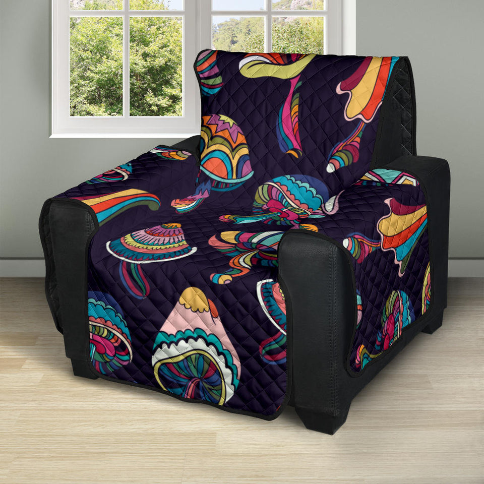 Colorful mushroom pattern Recliner Cover Protector