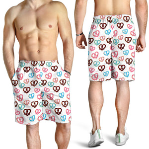 Pretzels Pattern Print Design 04 Men Shorts