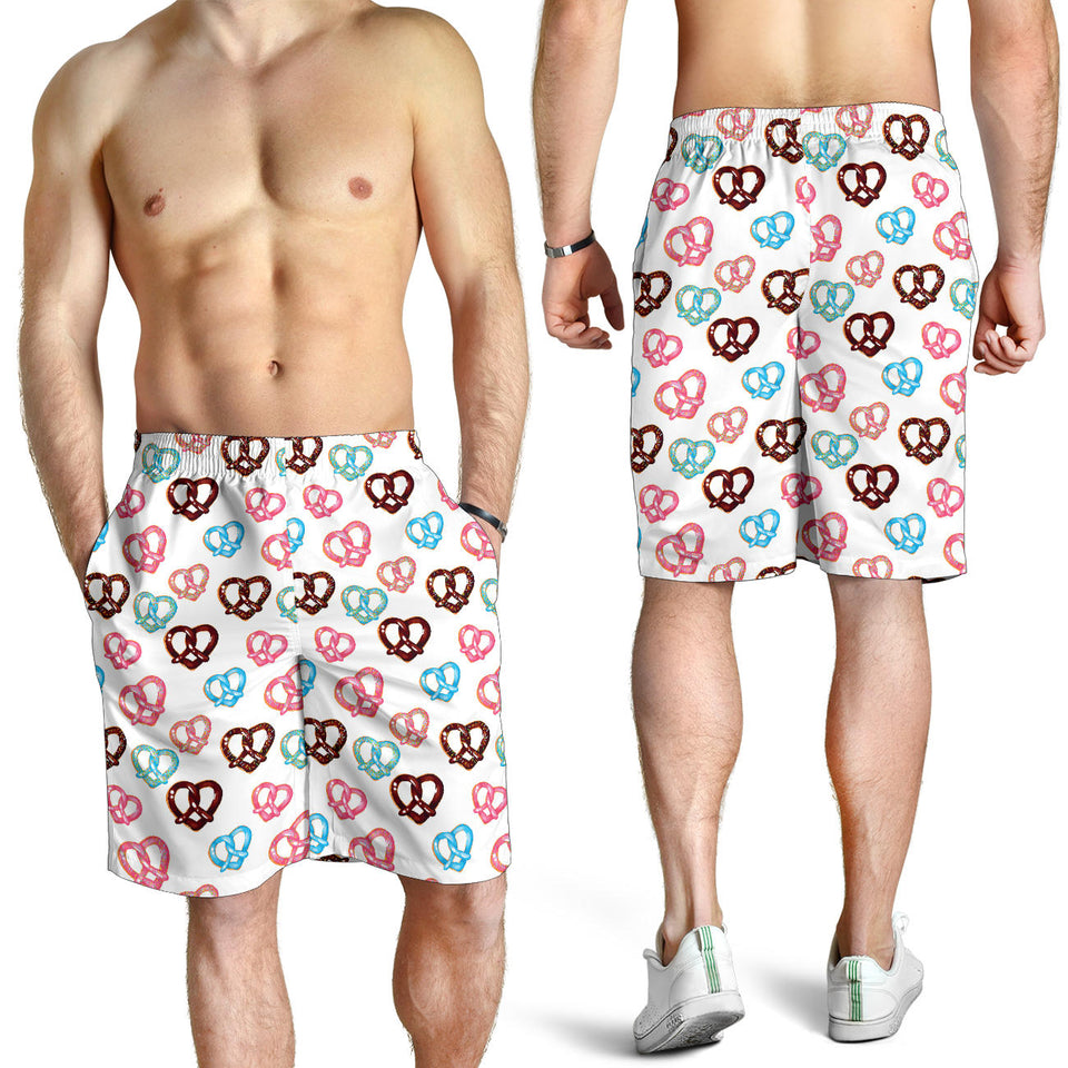 Pretzels Pattern Print Design 04 Men Shorts