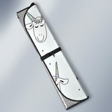 Cute Goat Design Pattern Car Sun Shade