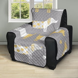 Cute dachshund dog pattern Recliner Cover Protector